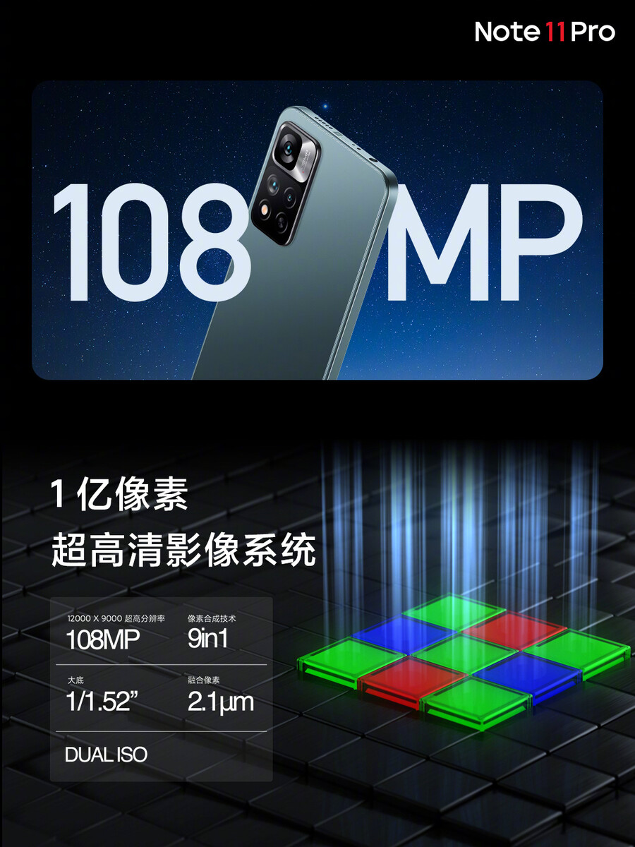 Los Xiaomi Redmi Note 11, 11 Pro y 11 Pro+ van con todo: hasta 108  megapíxeles