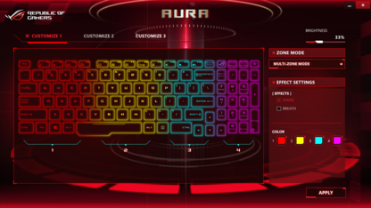 el software Asus Aura...