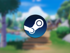 En la imagen, una captura de pantalla oficial de Heartopia (difuminada) con el logotipo de Steam superpuesto. (Fuente de la imagen: Steam - editado)