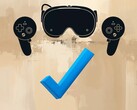 Se muestra el banner de la certificación FCC de Steam Frame