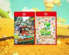 Se muestran los estuches de Splatoon Raiders y Yoshi y el Libro Misterioso