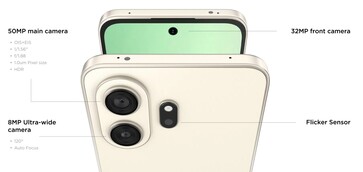 El TCL Nxtpaper 70 Pro incluye una cámara trasera principal de 50 MP y una frontal de 32 MP.