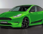 El frontal del Tesla Model Y tuneado tiene un diseño mucho más agresivo (Imagen: Irmscher)