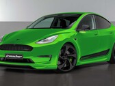El frontal del Tesla Model Y tuneado tiene un diseño mucho más agresivo (Imagen: Irmscher)