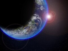 Ilustración de un artista que muestra el planeta Tierra en el espacio. (Fuente de la imagen: GuillaumePreat - Pixabay)