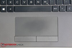 Una mirada al estrecho trackpad