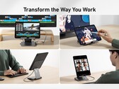 El Hub USB-C y soporte para tabletas Anker 8 en 1 tiene capacidad de carga de paso. (Fuente de la imagen: Anker)