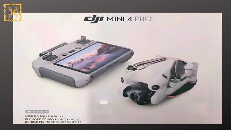 La versión global del Mini 4 Pro con tiempos de vuelo de 45 minutos. (Fuente de la imagen: @Quadro_News)