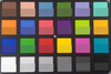 ColorChecker Passport: La mitad inferior de cada área de color muestra el color de referencia