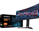 El AORUS MO34WQC2 es uno de los pocos ejemplos del nuevo panel QD-OLED 'Gen 2.5' de Samsung. (Fuente de la imagen: Gigabyte)