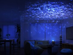 El proyector de luz estelar Ocean Wave de Govee (en la imagen) saldrá a la venta en septiembre de 2025. (Fuente de la imagen: Govee)
