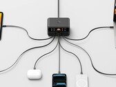 Se pueden alimentar siete dispositivos simultáneamente a través de USB-C o USB-A con un máximo total de 350 vatios.
