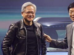 Jensen Huang con su chaqueta de cuero de Tom Ford en Taipéi
