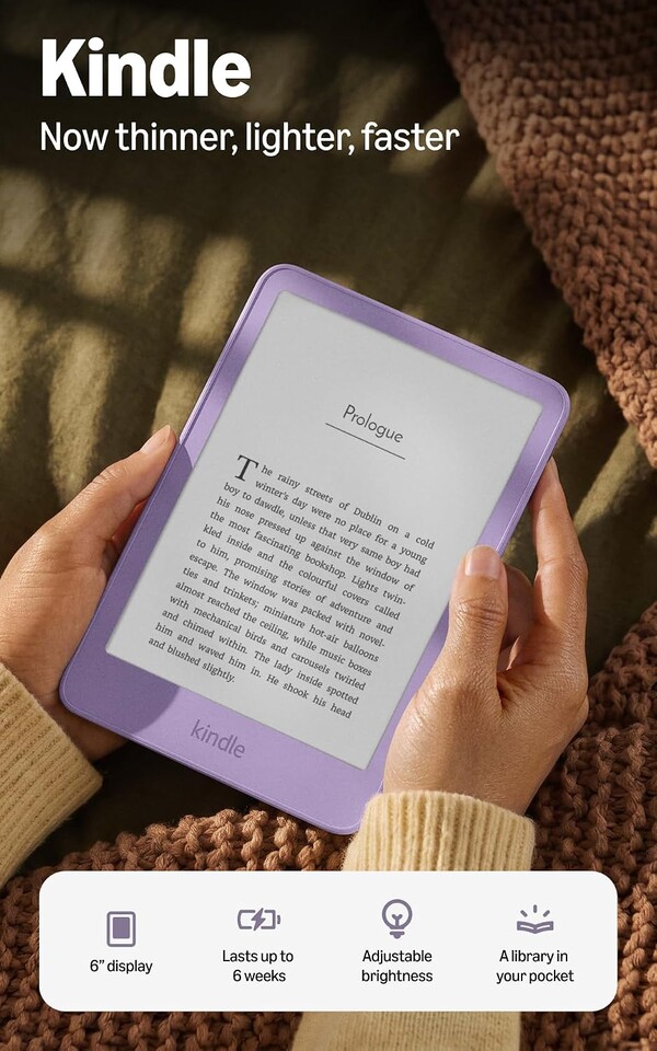 Los nuevos lectores electrónicos Kindle tienen una pantalla al ras.