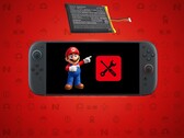 Se muestra la batería de Switch 2 con la consola y el icono de Soporte Nintendo