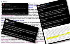 Los usuarios de Adobe no están contentos con los cambios en las condiciones de uso del software que plantean dudas sobre cómo planea Adobe utilizar el contenido de sus usuarios. (Fuente de la imagen: Adobe / X - editado)
