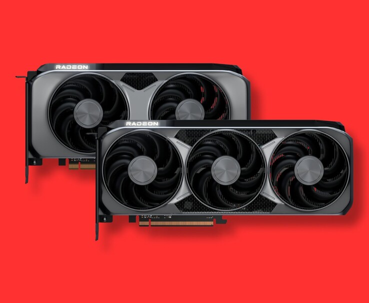 Dos tarjetas gráficas AMD Radeon con refrigeradores de triple ventilador (Fuente de la imagen: AMD)