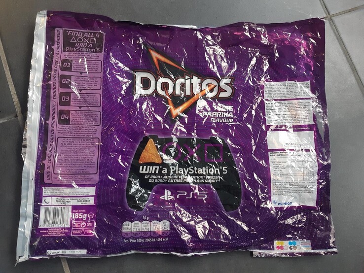 Doritos and the chance to win a PS5. (Image source: Reddit - u/TheEastWindsBlow)