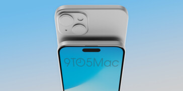 render del iPhone 15 Plus. (Fuente de la imagen: 9to5Mac)