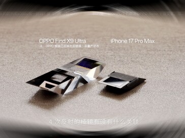 La cámara con zoom periscópico 4x del iPhone 17 Pro parece diminuta aquí.