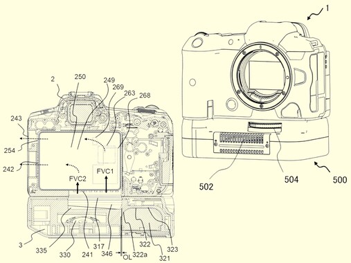 Diseño de la empuñadura de refrigeración activa (Fuente de la imagen: Japan Patent Platform)