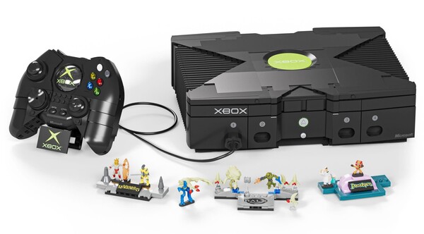El juego de construcción «Mattel Brick Shop Microsoft XBOX».