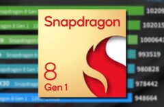 El Snapdragon 8 Gen 1 está considerado como el procesador para smartphones más rápido actualmente. (Fuente de la imagen: Qualcomm/AnTuTu - editado)