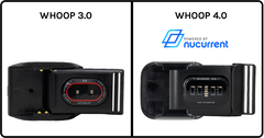 Una batería portátil con la antigua tecnología de carga NFC (izquierda) frente a una con el nuevo sistema de NuCurrent. (Fuente: NuCurrent)