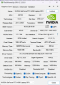 GPU-Z RTX 4090 Portátil