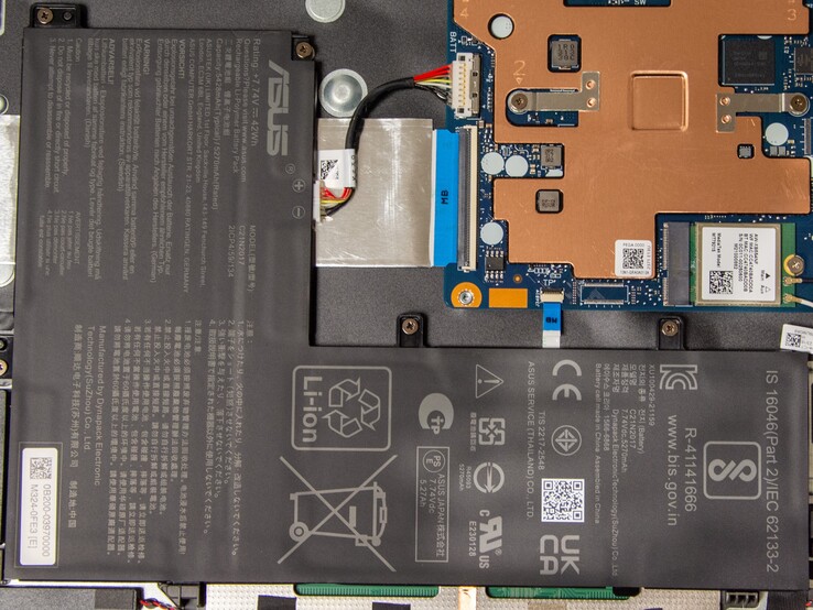La batería del Asus Chromebook CM14 tiene una capacidad de 42 Wh.