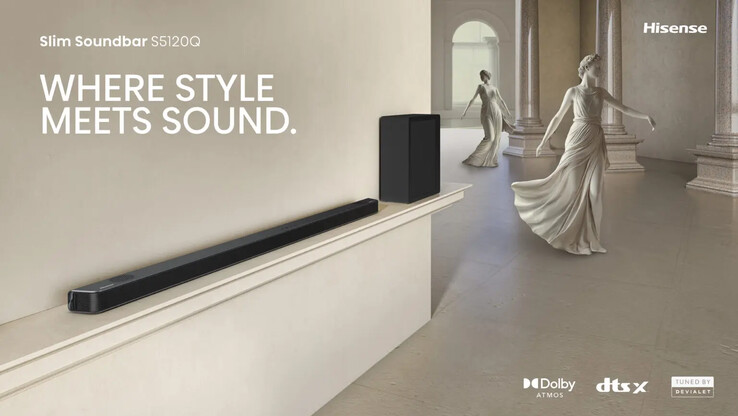La delgada barra de sonido Hisense S5120Q. (Fuente de la imagen: Hisense)