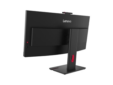 Vista trasera del monitor Lenovo ThinkVision T34WD.
