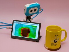 Vista térmica de una taza caliente (Fuente de la imagen: Adafruit)