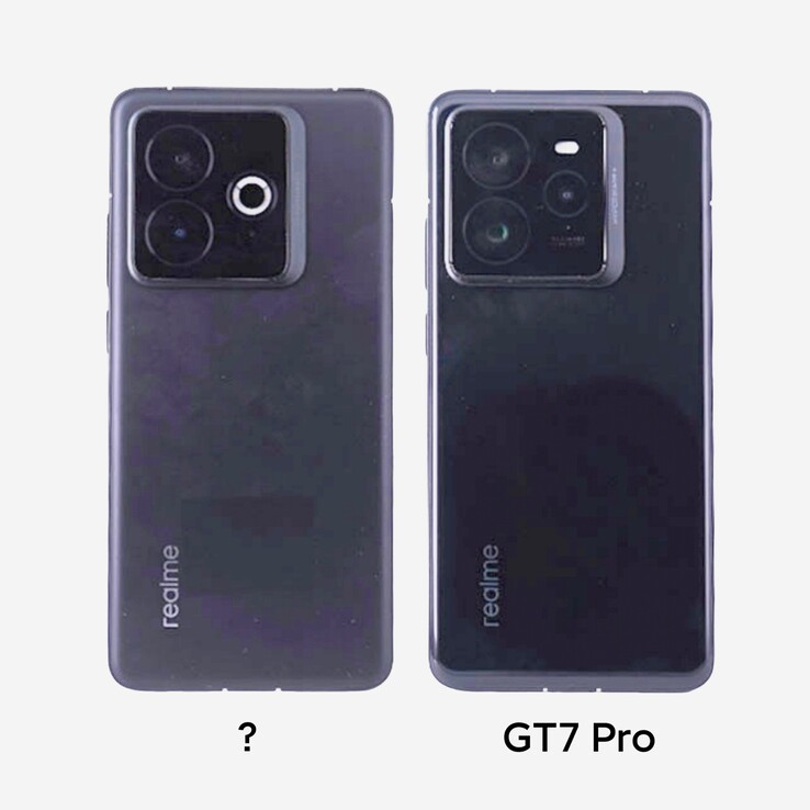 El próximo smartphone de Realme se muestra con una joroba de cámara diferente a la del GT 7 Pro.  (Fuente: Digital Chat Station vía Weibo)