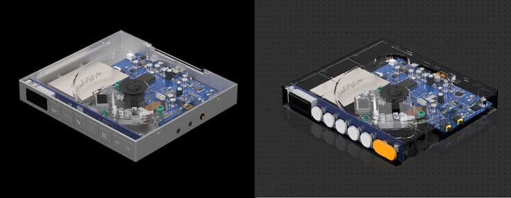 El Discdream 2 Ultra (izquierda) incluye soporte dual-DAC de auriculares balanceados mientras que el Discdream 2 (derecha) no. (Fuente de la imagen: Moondrop)
