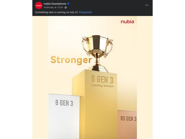 Nubia reveló la fecha de lanzamiento mundial del Z60 Ultra actualizado a través de un teaser en Facebook (Fuente: Facebook de Nubia)