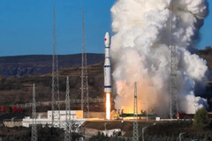 Lanzamiento del satélite chino Tianping-3 en un cohete Long March 6 (Fuente de la imagen: Ourspace)