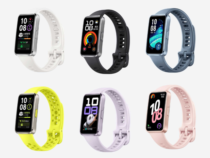La Huawei Band 10 estará disponible en seis colores. (Fuente de la imagen: Ruige Plays Digital vía Weibo)