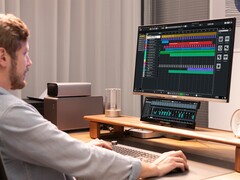 El MScreen tiene una relación de aspecto de 32:9 y una resolución HD de 1920 x 770. (Fuente de la imagen: MScreen)