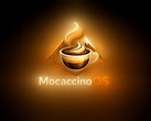Logotipo no oficial de MocaccinoOS desktop Linux AI-made para la versión 26.03