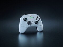 Ángulo lateral del Razer Wolverine V3 Pro White (Fuente de la imagen: Razer)