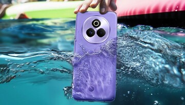 El Realme Pro Galaxy Purple tiene un acabado de piel sintética. (Fuente de la imagen: Realme)