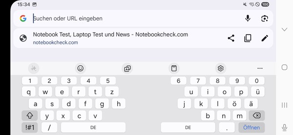 Teclado horizontal