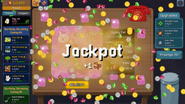 En la imagen: Una captura de pantalla de juego de Scritchy Scratchy.