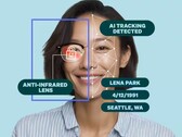 El revestimiento de color rosa de las gafas Zenni Optical ID Guard ayuda a bloquear las amenazas de seguridad facial al detener los escaneos faciales completos. (Fuente de la imagen: Zenni Optical)