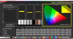 CalMAN ColorChecker (espacio de color de destino DCI-P3)