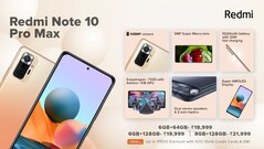 Redmi Note 10 Pro Max características. (Fuente de la imagen: GSMArena)
