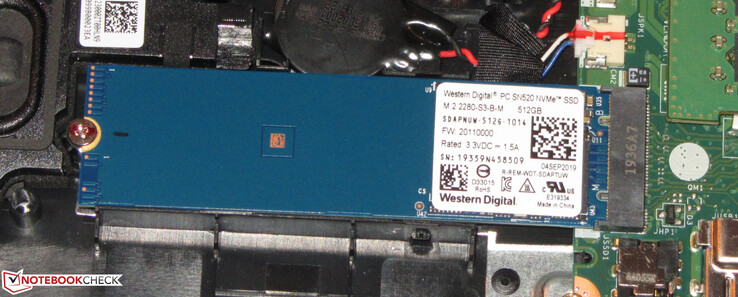 Un SSD sirve como la unidad del sistema