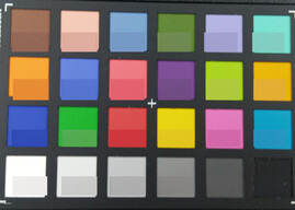 ColorChecker Passport: La mitad inferior de cada área de color muestra el color de referencia