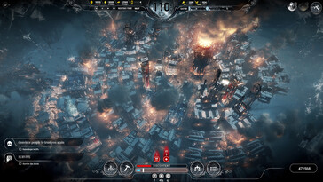 Una imagen que muestra una secuencia de juego de Frostpunk.